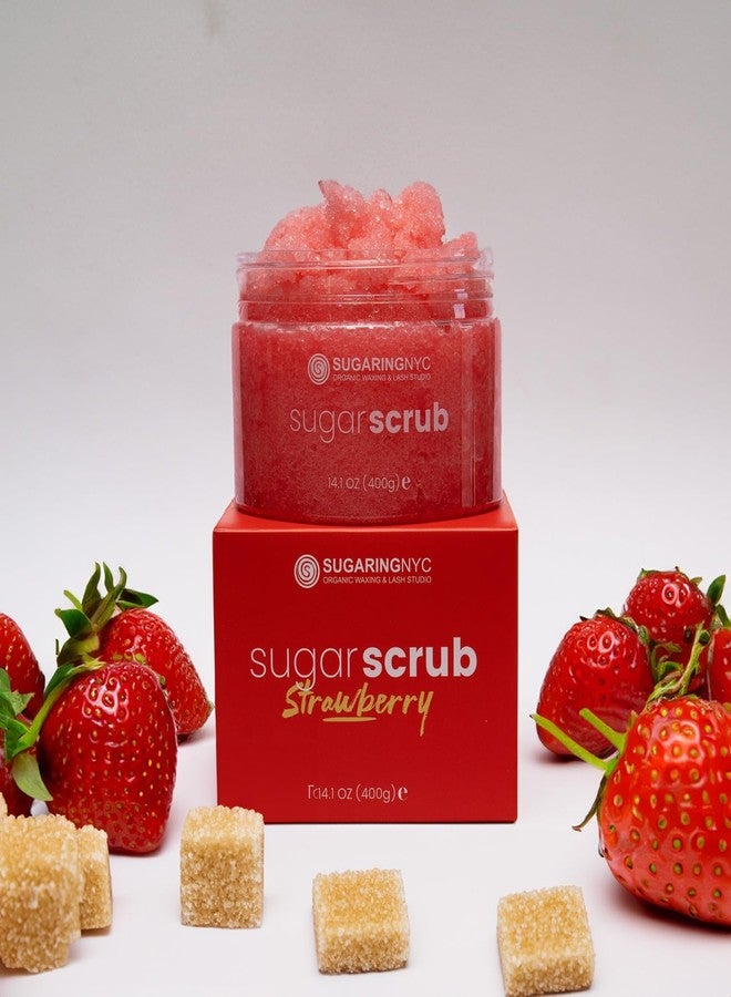 Sugaring NYC Moisturizing and Exfoliating Signature Body Scrub - Silky Smooth Skin and Ingrown Hair Prevention (Strawberry Fields) - Image 3